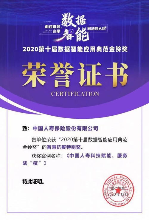 科技賦能，智慧守護(hù) 中國(guó)人壽榮獲智慧抗疫特別獎(jiǎng)?wù)蔑@社會(huì)責(zé)任